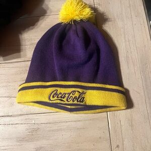 Coca-Cola Purple and Yellow Beanie